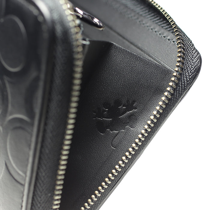 Mickey Mouse Big Eye Con Zipper Long Wallet/Long Wallet