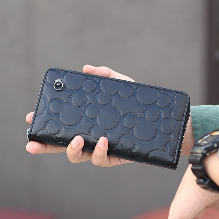 Mickey Mouse Big Eye Con Zipper Long Wallet/Long Wallet