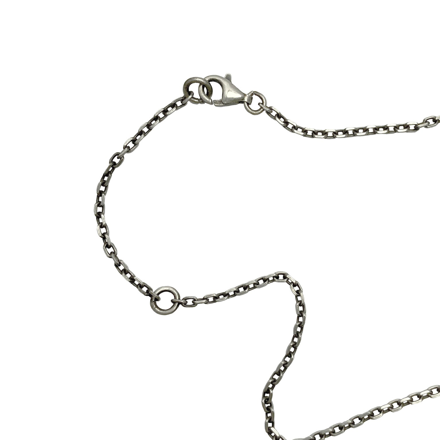 Mickey Mouse Baby Ring Necklace - Silver