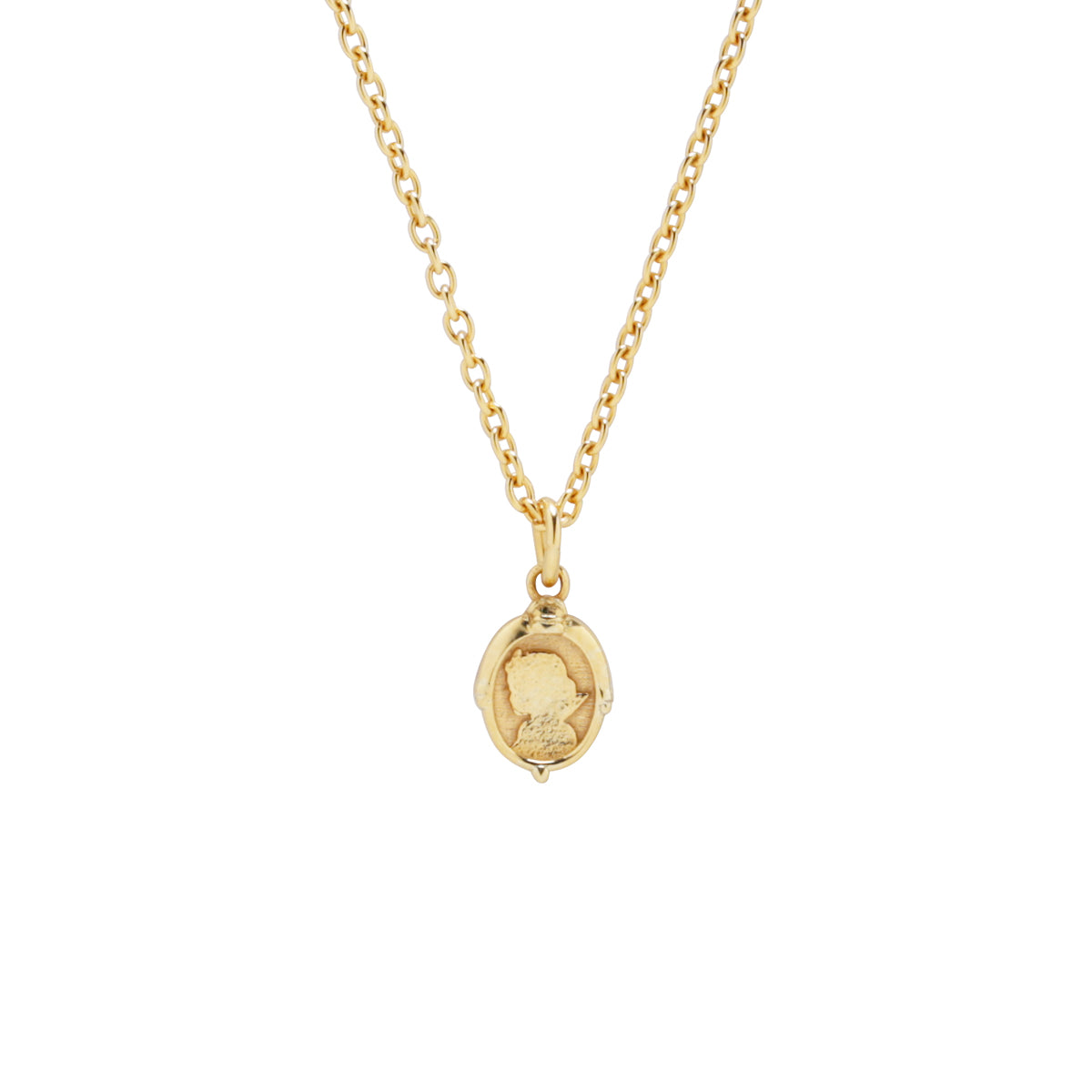 Snow White Magic Mirror Necklace Gold