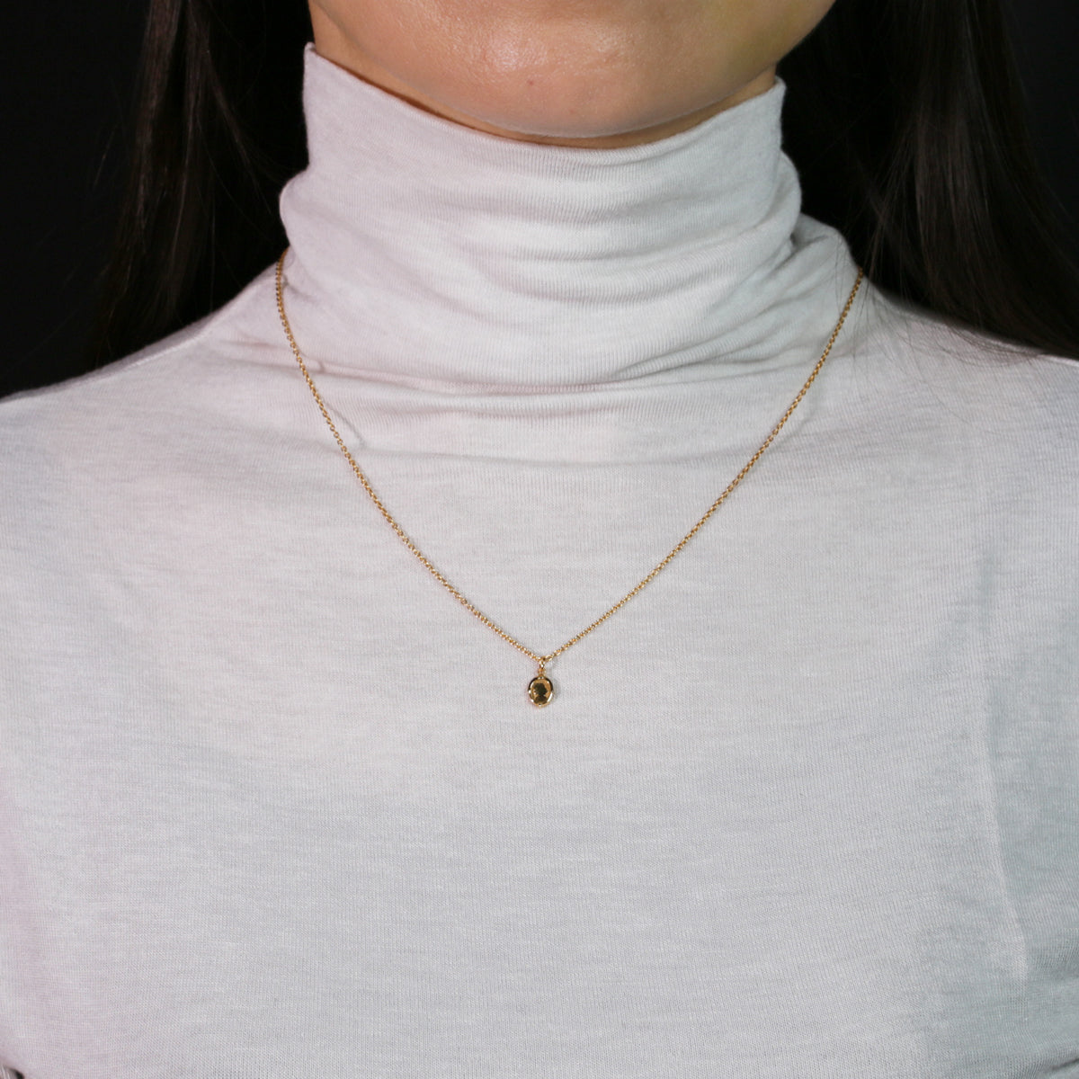 白雪公主魔鏡項鍊（金色）