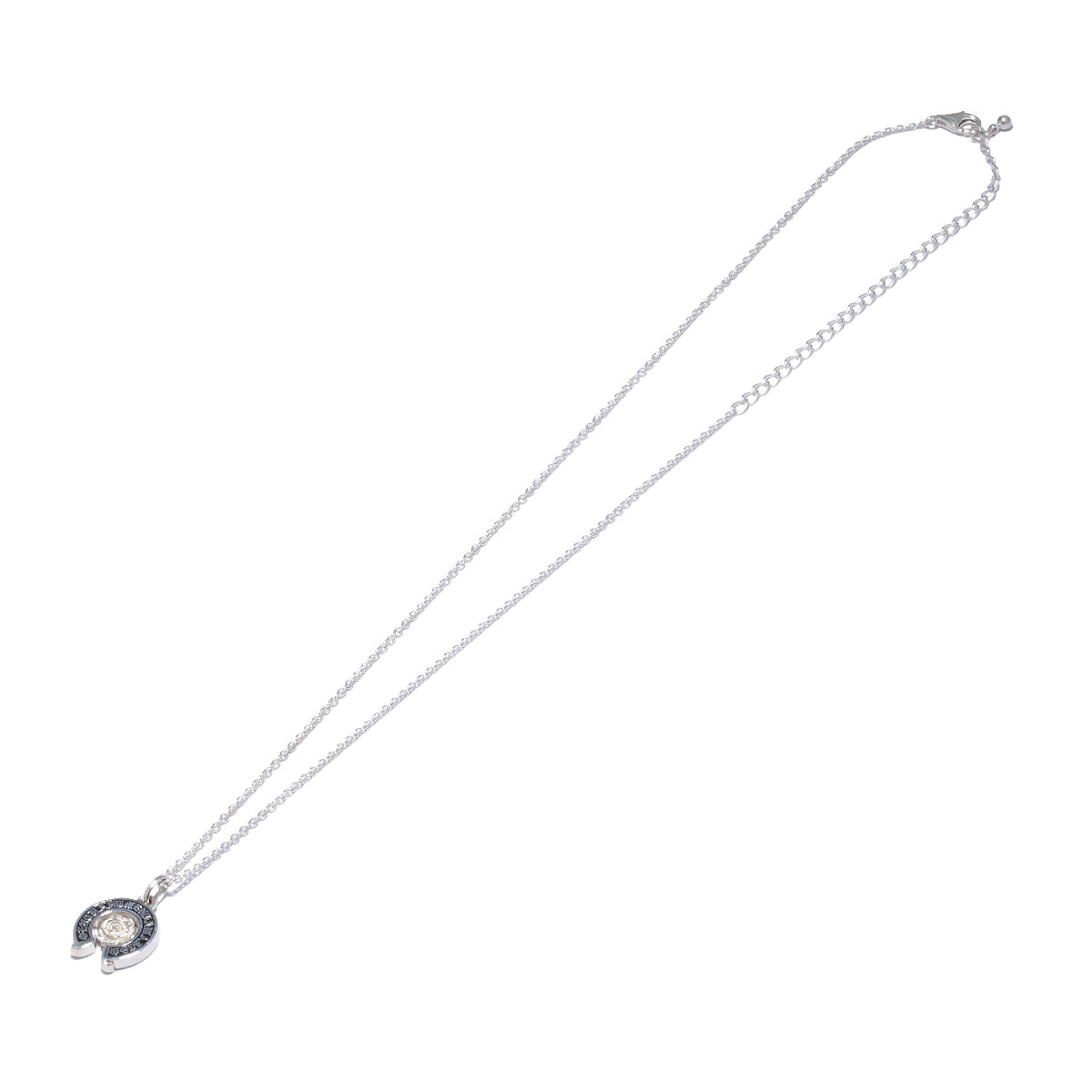 Beauty and the Beast Rose Necklace Prince Silver