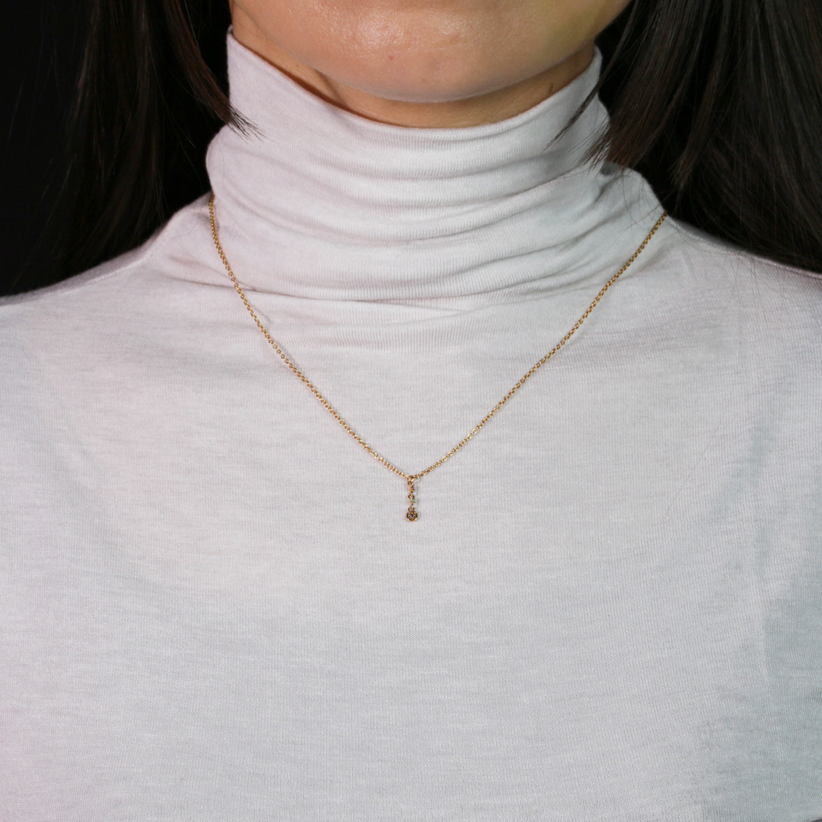 睡美人奧羅拉公主與仙女項鍊（金色）