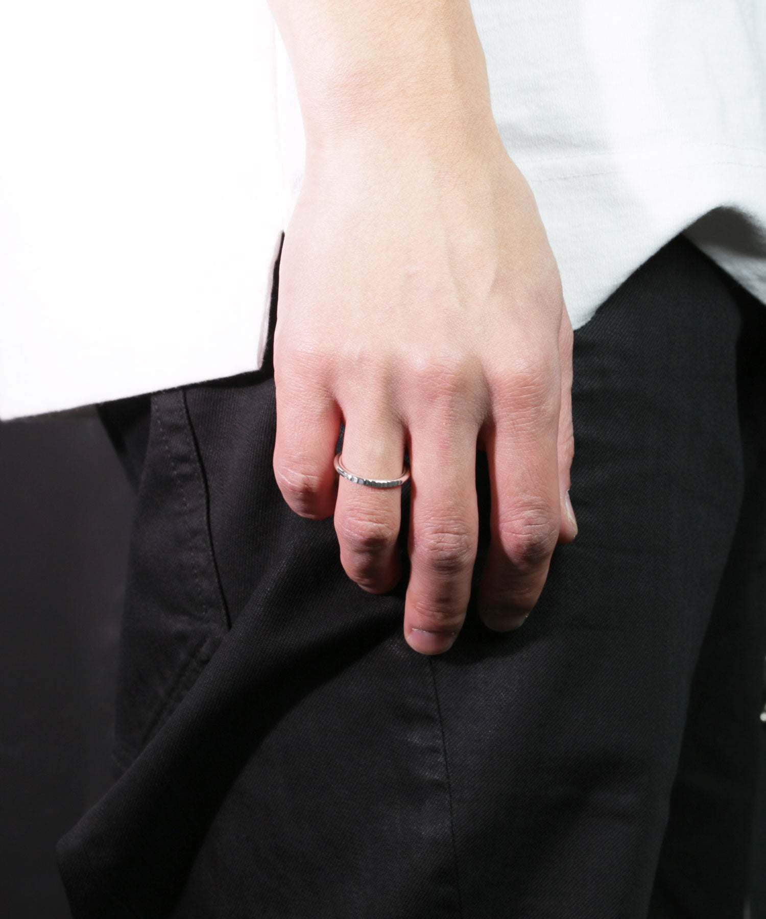 Cinderella Staircase Ring, Silver