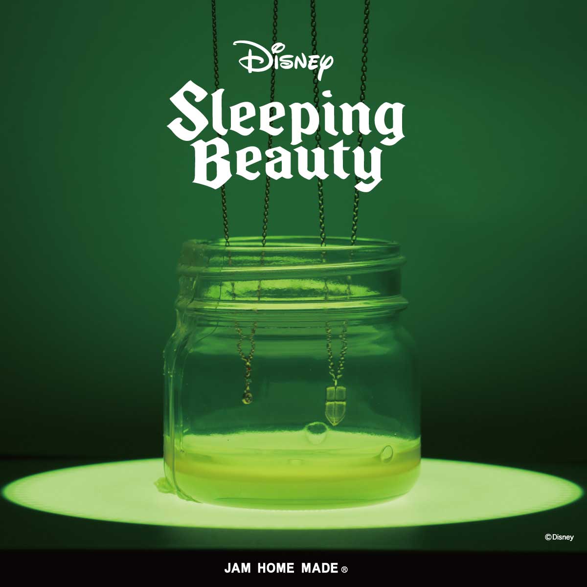 Sleeping Beauty Princess Aurora and the Fairies Necklace Gold