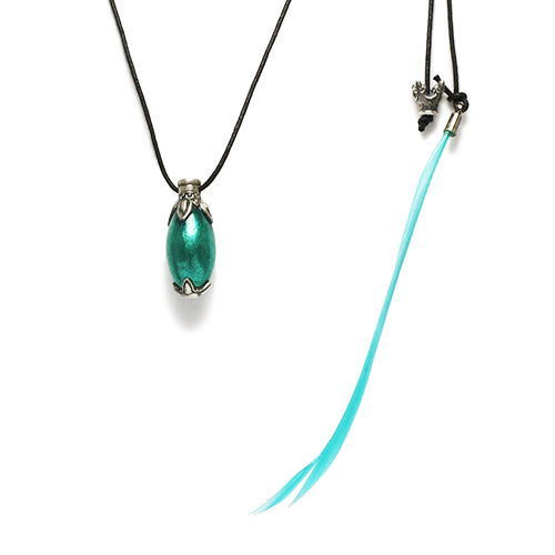 Snow White with the Red Hair Popo & Walnut Stone Necklace