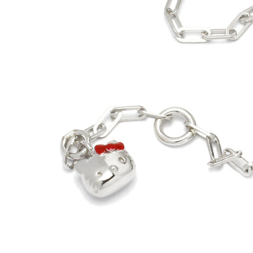 Hello Kitty Safety Pin Necklace - Silver
