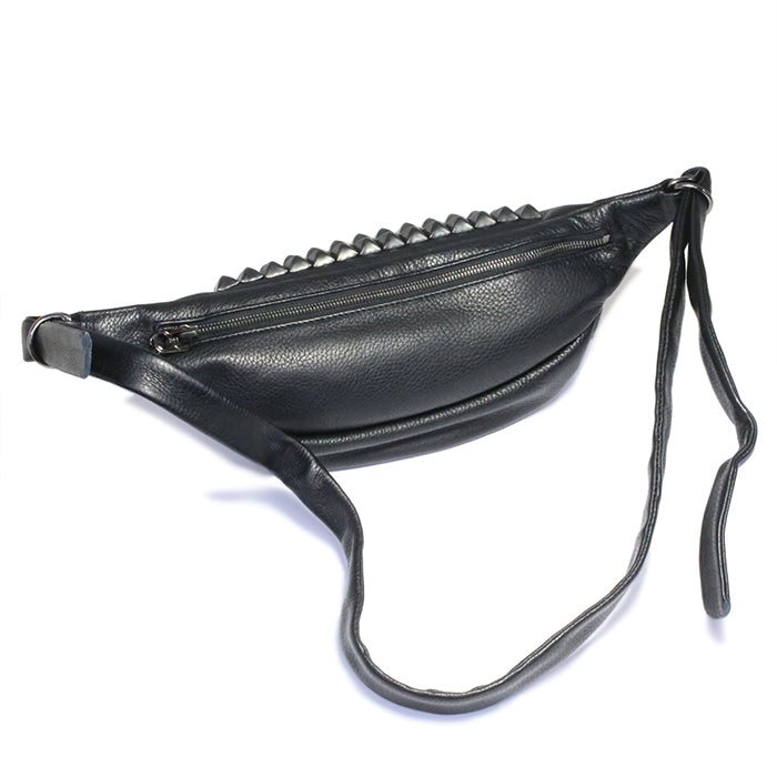 ENDURE Leather JAM Studded Body Bag Shoulder Bag S - Black