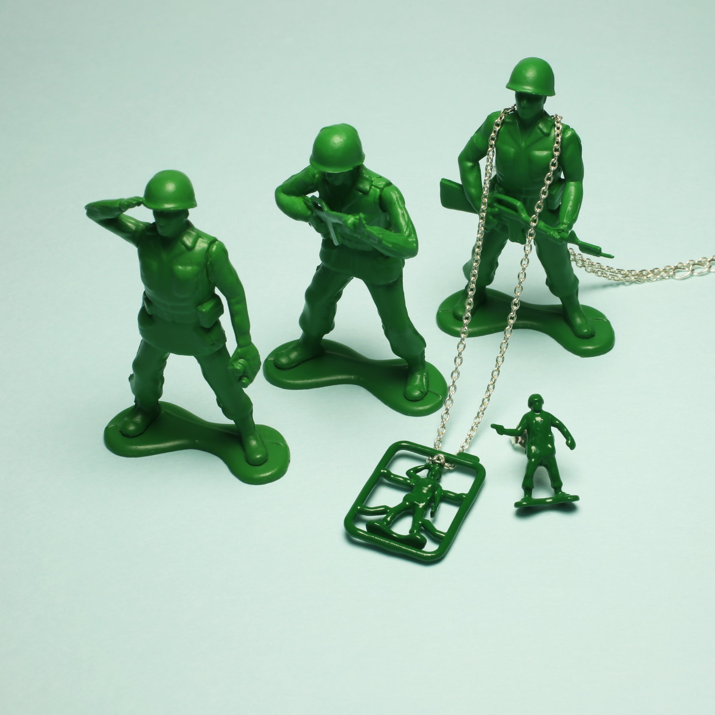 TOYSTORY Green Army Men Necklace