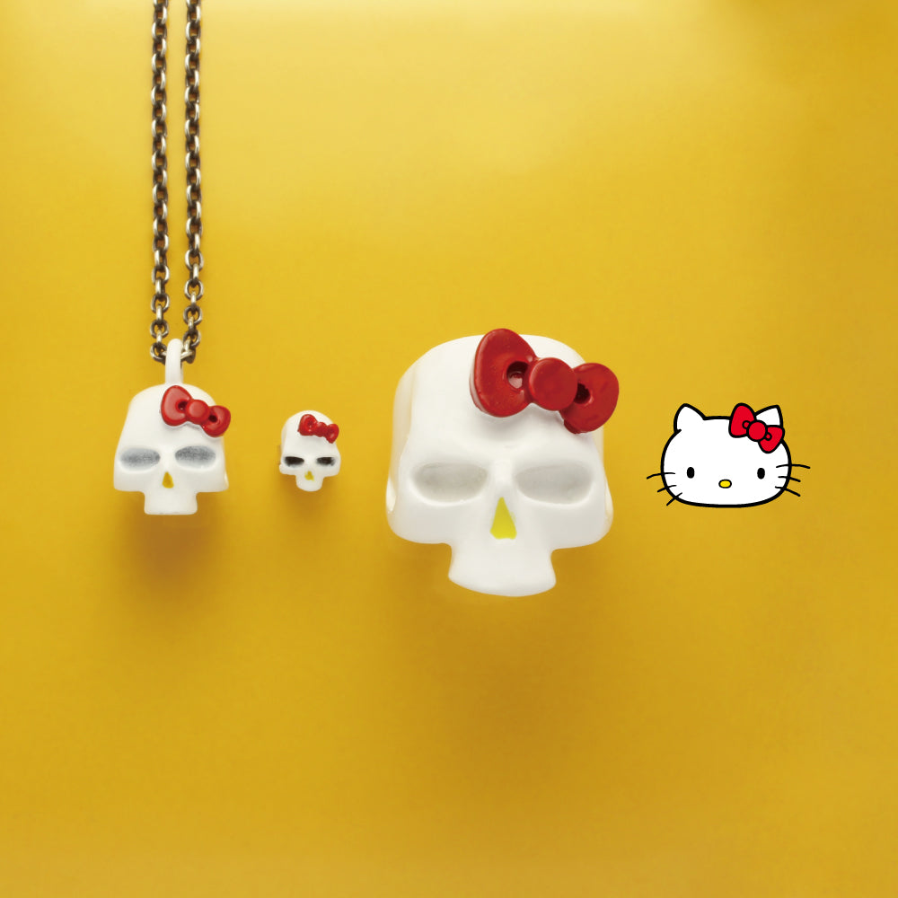 Hello Kitty Skull Face Earring - Full Color