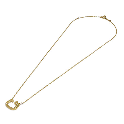 Hello Kitty Horseshoe Necklace - 10K Yellow Gold