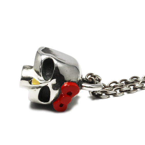 Hello Kitty Skull Face Necklace - Silver