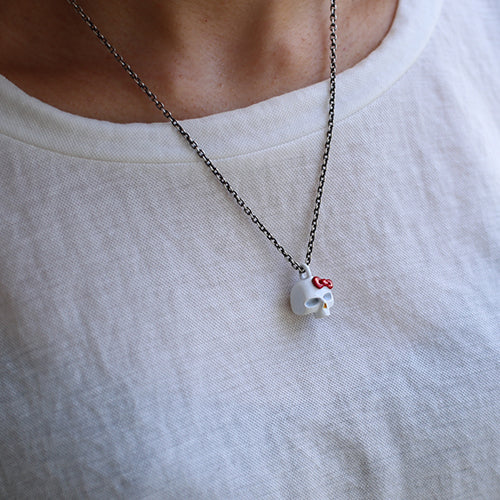 Hello Kitty骷髏頭項鍊 - 全彩