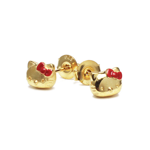 Hello Kitty Face Piercings - Gold