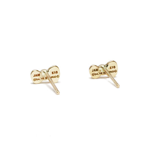 Hello Kitty Ribbon Earring - 10K Yellow Gold