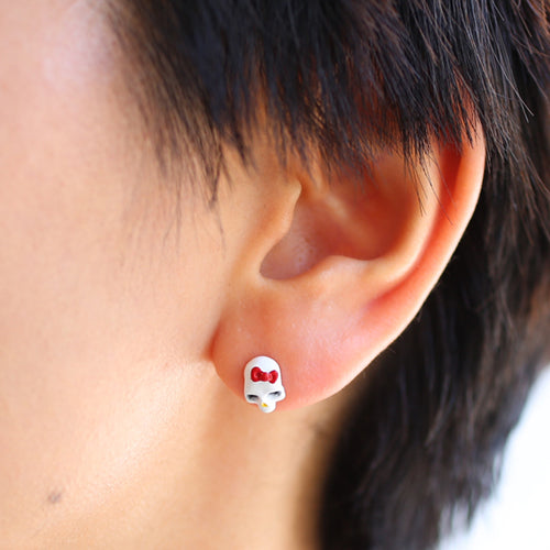 Hello Kitty Skull Face Earring - Full Color