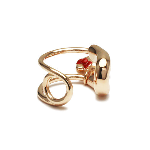 Hello Kitty Safety Pin Ear Cuff - Pink Gold