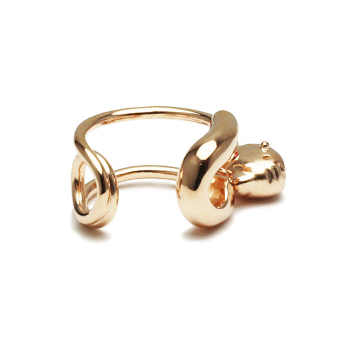 Hello Kitty Safety Pin Ear Cuff - Pink Gold