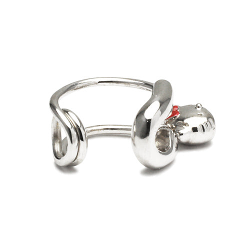 Hello Kitty Safety Pin Ear Cuff - Silver