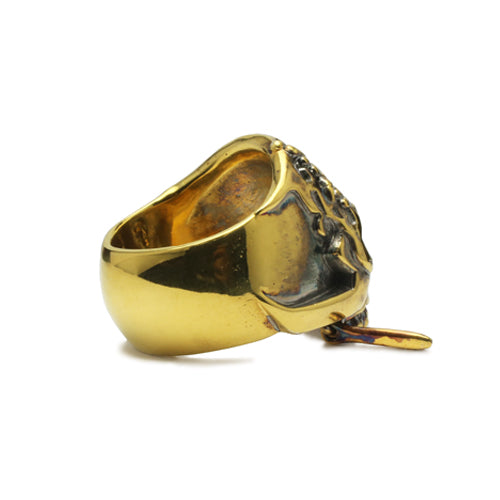 Pirates of the Caribbean: Dead Men Tell No Tales Skull Ring - Gold