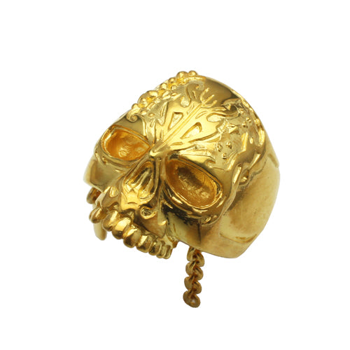 加勒比海盜：死無對證骷髏戒指 - 18K黃金