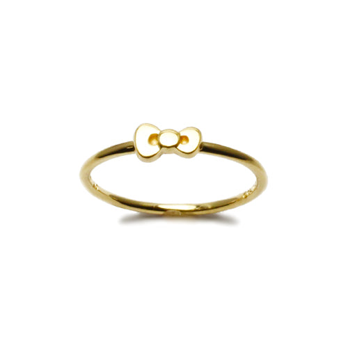 Hello Kitty Ribbon Ring - 10K Yellow Gold