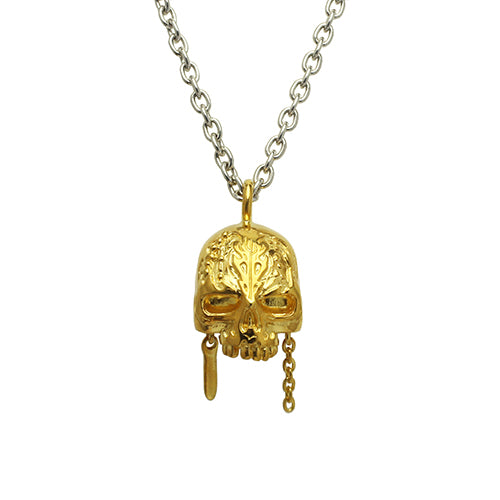 Pirates of the Caribbean: Dead Men Tell No Tales Skull Necklace - 18K Yellow Gold
