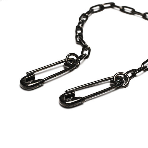 Safety Pin Diamond Wallet Chain M - Black