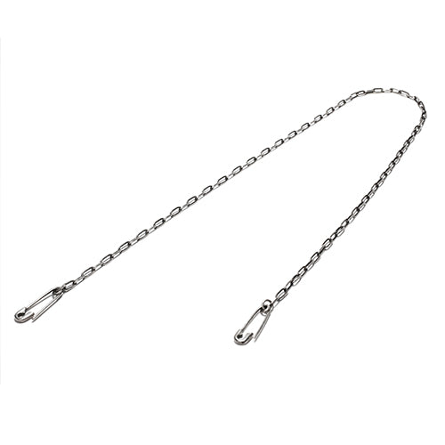 Safety Pin Diamond Wallet Chain M - Silver